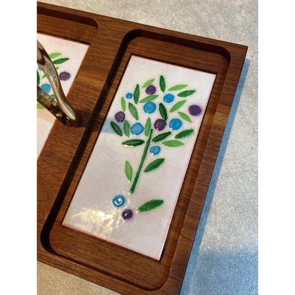Designer Ernest Sohn tidbit tray MCM / 9 x 8” - Picture 2 of 5